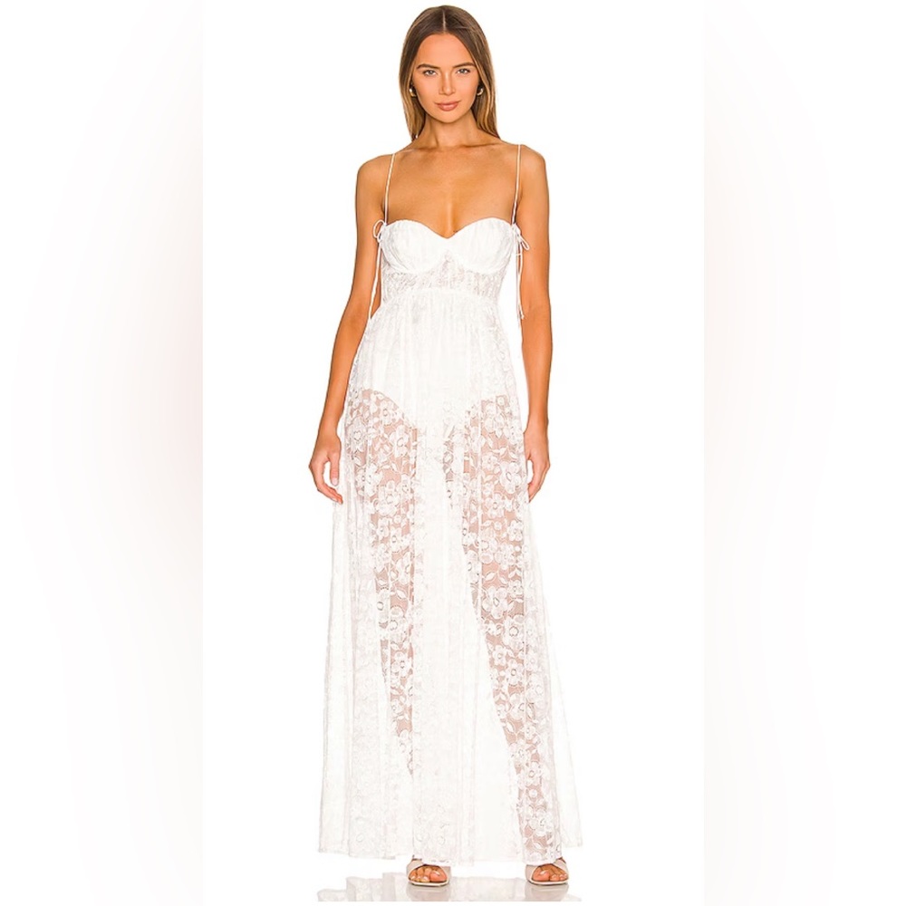 *SOLD* Lorena Lace Sheer Maxi Dress NWT For Love & Lemons XS